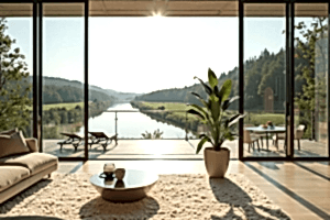 Алюминиевые окна в пол